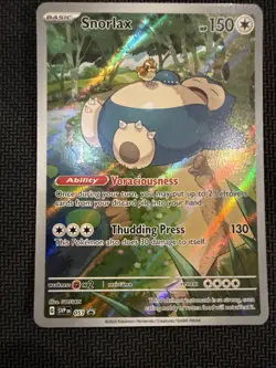 Pokemon Snorlax 051 from ETB 151 S&V/Sw&Sh NM Condition Promo Black Star ENG NM - Image 1