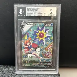 Pokemon Starmie V Astral Radiance Holo Ultra Rare Full Art TG13/TG30 BGS 9 - Image 1