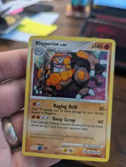 Pokemon TCG Rhyperior Supreme Victors 10/147 Holo Rare LP - Image 1