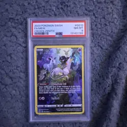 2023 POKEMON SWORD & SHIELD CROWN ZENITH #GG10 FULL ART/MEW PSA 8 - Image 1
