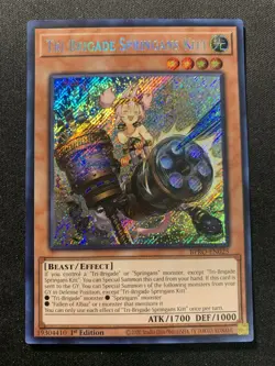 Yu-Gi-Oh! Tri-Brigade Springans Kitt BPRO-EN025 Secret Rare 1st Ed NM - Image 1