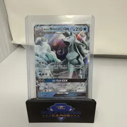 Pokemon TCG Alolan Ninetales GX Guardians Rising Holo Card 22/145 - Image 1