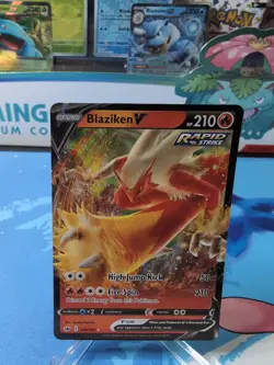 Blaziken V - 020/198 - Pokemon Chilling Reign Sword & Shield Ultra Rare Card NM - Image 1