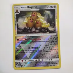 Alolan Dugtrio - 87/149 - Reverse Holo Rare - Sun & Moon Base - Pokemon Card - Image 1