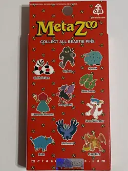 Metazoo Babe Blue Ox Pin + Promo Card 1st Edition Pin Set In Hand - Ships Fast - Image 2