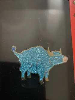 Metazoo Babe Blue Ox Pin + Promo Card 1st Edition Pin Set In Hand - Ships Fast - Image 3