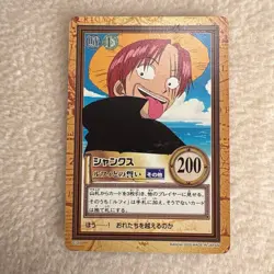Shanks C123 Hyper Battle Carddass 2000 One Piece Japanese Trading Card NM - Image 1