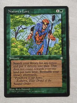 NM Nature's Lore Ice Age Mtg Magic the Gathering - Image 1