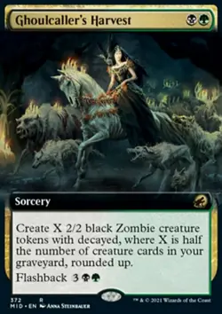 MTG Ghoulcaller's Harvest (372) Innistrad Midnight Hunt NM - Image 1