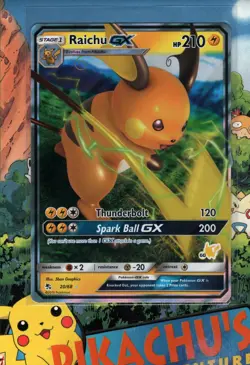 Pokemon TCG Raichu GX 20/68 Stamped Battle Academy NM/M - Image 1