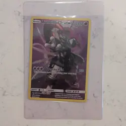 Pokemon Armored Mewtwo SM228 Black Star Promo Basic Holo 120 HP Psychic Raid - Image 1