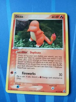 Ditto (Charmander) Ex Delta Species 37/113 NM Near Mint Pokemon - Image 1