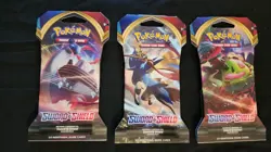 1 Pokemon Sword and Shield Base Set Sleeved Booster Pack (Random Art) - Image 1