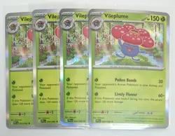 4x Vileplume 003/094 (Holo) x4 - Phantasmal Flames - Pokemon TCG - Playset - Image 1