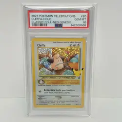 Cleffa-Holo Pokemon Celebrations Classic Collection #20 PSA 10 Gem Mint - Image 1