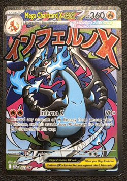 Mega Charizard X ex 023 Black Star Promo Pokemon Mega Evolution NM C1 - Image 1