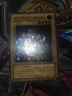 Classic ULTIMATE RARE Yu-Gi-Oh! Card - Gene-Warped Warwolf (STON-EN001) - Image 2