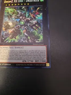 DoomZ XII End - Drastrius Secret Rare DOOD-EN045 NM 1st Ed Yu-Gi-Oh! - Image 2