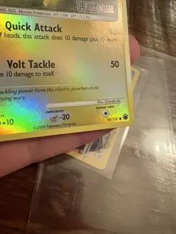 Pikachu 70/100 Reverse Holo Platinum Stamped Pokemon Cards LP Burger King Promo - Image 5