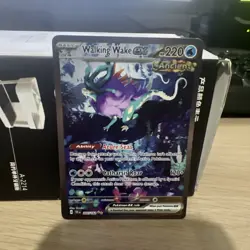Pokemon TCG Scarlet Violet Temporal Forces Walking Wake EX Card 205/162 - Image 1