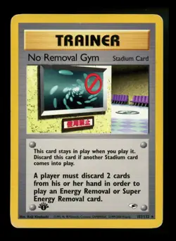 1st Edition No Removal Gym 103/132 Gym Heroes 2000 Rare WOTC Pokemon Card TCG - Image 1