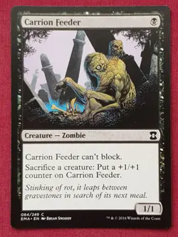Magic The Gathering ETERNAL MASTERS CARRION FEEDER black card MTG - Image 1