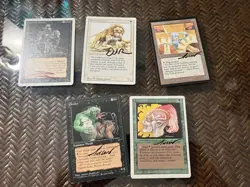Mtg. Signed Lot. Rev. Savannah Lions. Hypnotic Spector. Elves. Derelor. Played. - Image 1