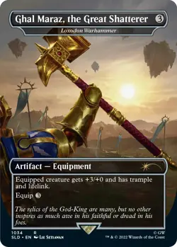 MTG Foil - Ghal Maraz, the Great Shatterer - Loxodon Warhammer (Borderless) - 10 - Image 1