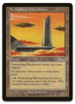 Forbidding Watchtower #140 (LP) Urza's Legacy ULG Magic MTG - Image 1