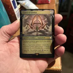 Crown of Gondor Showcase Scrolls FOIL x1 Commander: The Lord of the Rings MTG - Image 1