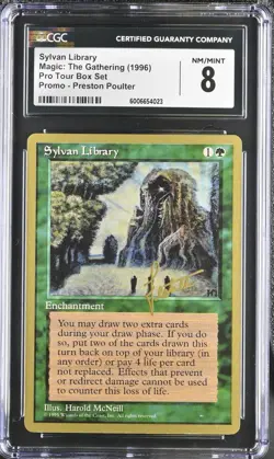 Sylvan Library from pro tour box set Lestree CGC 8 NM/M MTG Magic not psa/bgs - Image 1