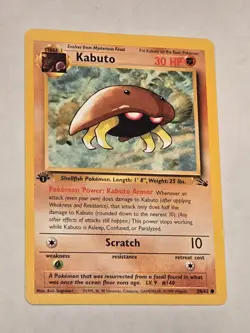 KABUTO 1st Edition 50/62 - Fossil Set 1999 WOTC Pokemon Card NM King Hot! - Image 1