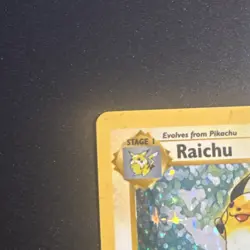 Pokemon TCG Raichu shadowless 1st Edition Holo Rare Base Set 14/102 1999 80 HP - Image 3