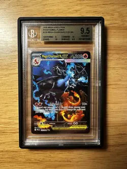 BGS 9.5 GEM MINT Pokemon Mega Charizard X Ex #125 SIR Phantasmal Flames - Image 1
