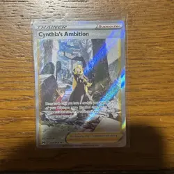 Cynthia's Ambition GG60/GG70 Crown Zenith: Galarian Gallery Holo Trainer Pokemon - Image 1