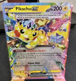 Pikachu ex Surging Sparks Pokemon TCG 057/191 Scarlet & Violet SV08 NM/M - Image 2