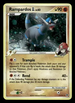 Rampardos GL 11/111 Rising Rivals RR Holo MP Swirl - Image 2