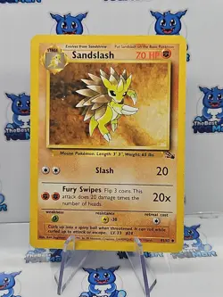 Pokemon Sandslash Fossil 41/62 MP - Image 1