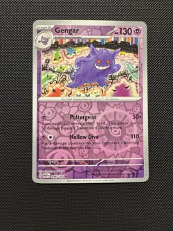 Pokemon TCG Gengar 094/165 Sv: Scarlet & Violet 151 Reverse Holofoil Near Mint - Image 1