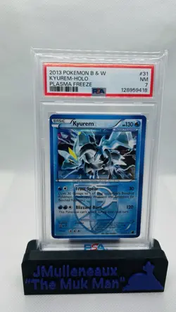 2013 Pokemon Kyurem Holo PSA 7 Plasma Freeze Black and White - Image 1