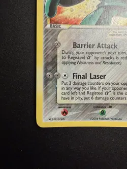 Pokemon Registeel Gold Star 92/92 EX Legend Maker Holo Ultra Rare 2006 - Image 5