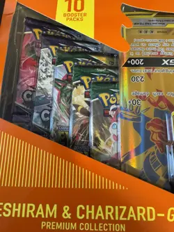 Pokemon TCG Reshiram & Charizard-GX Sealed Premium Collection Box - Image 4