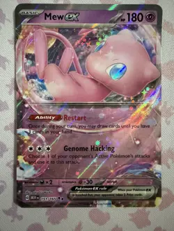 Pokemon TCG Mew EX 151/165 Scarlet Violet 151 Set Ultra Rare NM - Image 1