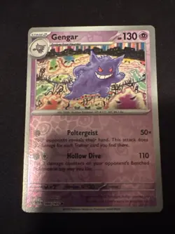 Pokemon - Gengar 094/165 - REVERSE HOLO Rare- Scarlet & Violet 151 - MEW EN - NM - Image 1