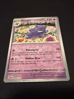 Pokemon - Gengar 094/165 - REVERSE HOLO Rare- Scarlet & Violet 151 - MEW EN - NM - Image 2