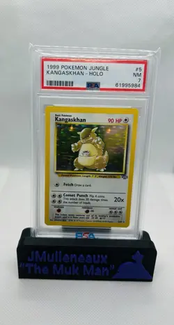 1999 Pokemon Kangaskhan Jungle Holo PSA 7 - Image 1