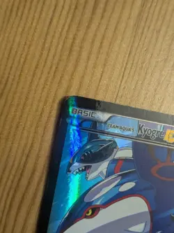 2015 Pokemon XY Double Crisis Full Art Team Aqua's Kyogre EX 6/34 Holo Foil Dmg - Image 3