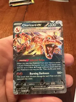 Pokemon TCG Paldean Fates Charizard ex 054/091 Double Rare - NM/M - Image 1