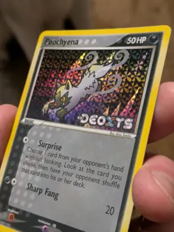 Pokemon TCG Poochyena EX Deoxys 70/107 Reverse Holo Common 2005 Nintendo - LP - Image 4