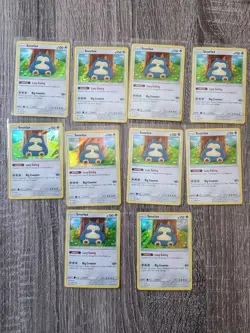 Pokemon TCG Snorlax 158/214 Unbroken Bonds Holo Rare NM Card 10x - Image 1